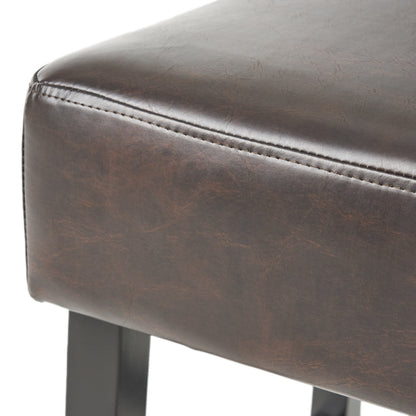 Duff 31-Inch Backless Leather Bar Stools (Set of 2)