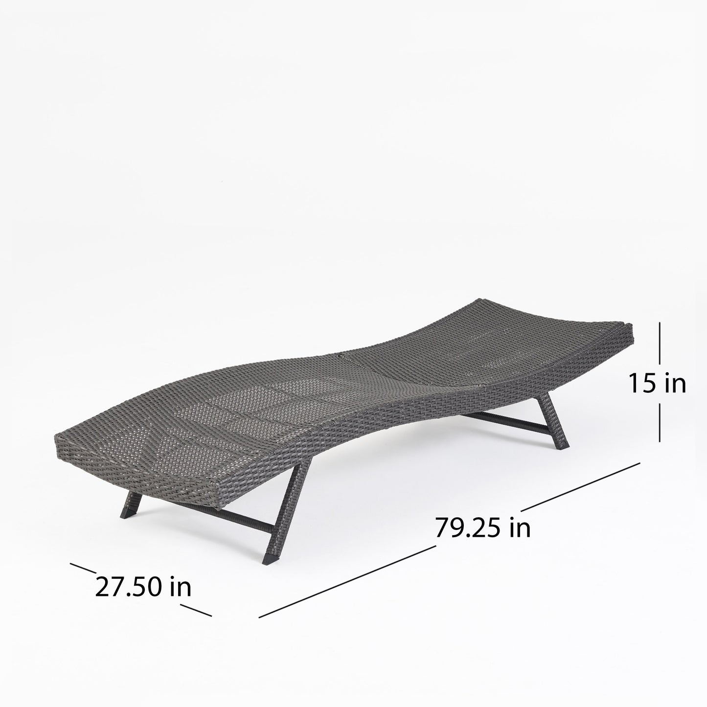 Eliana Outdoor 6 Piece Wicker Chaise Lounge Set