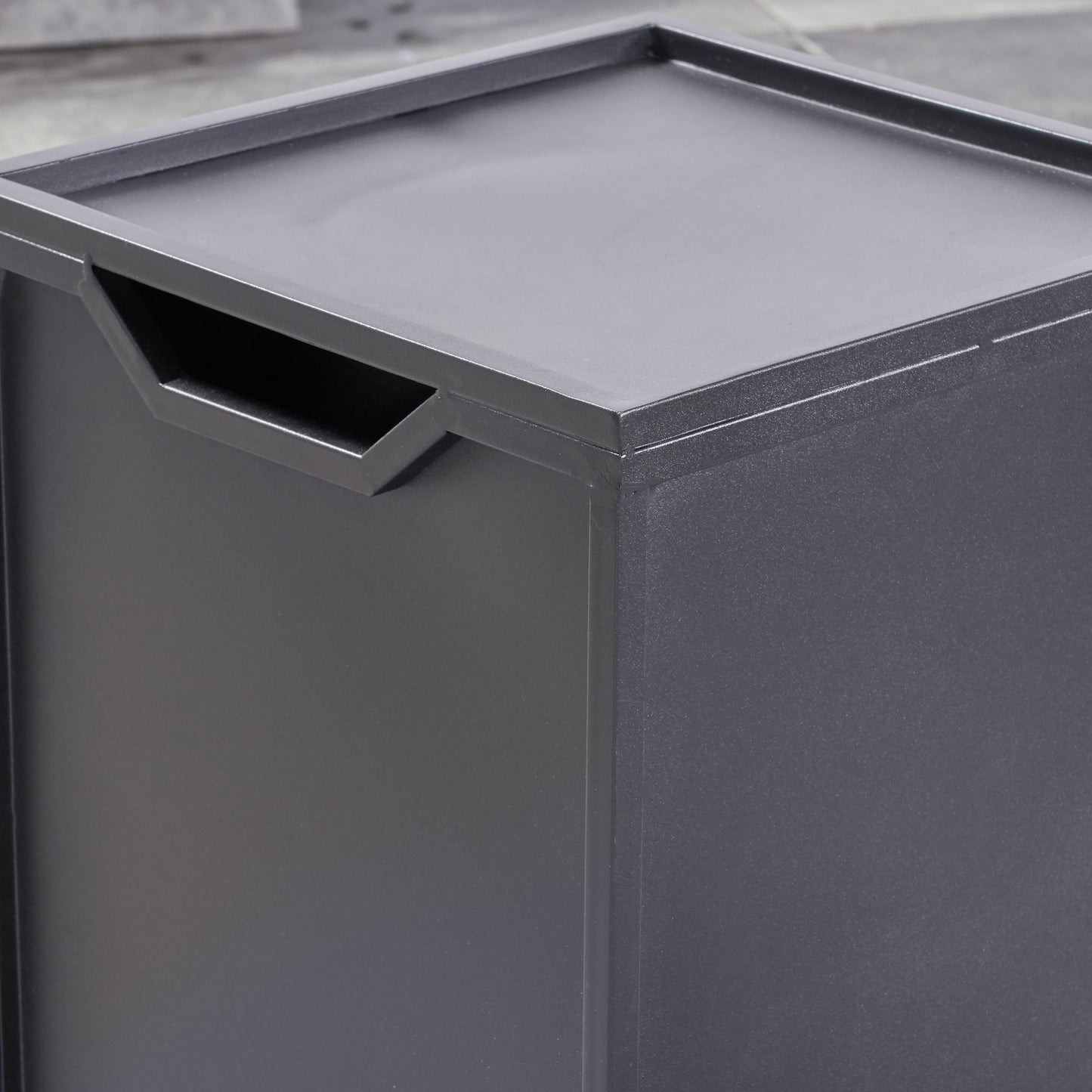 Welsh Outdoor Light Weight Rectangular Fire Pit, Natural Stone