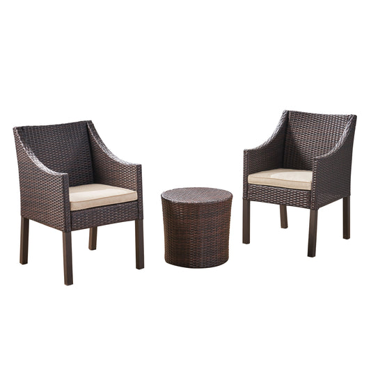 Sims Outdoor 3 Piece Wicker Chat Set