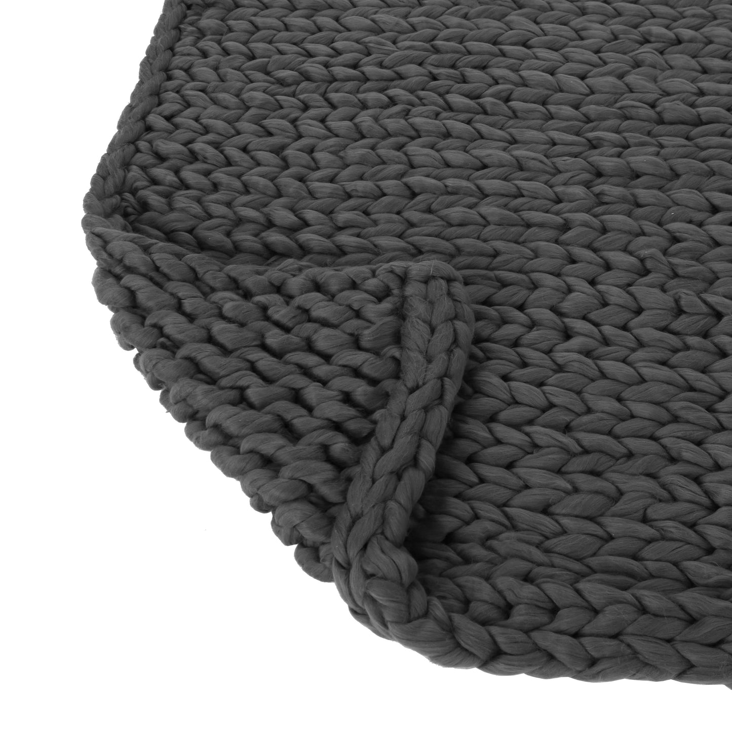 Jacqueline Modern Knit Stitch Fabric Rectangle Throw Blanket