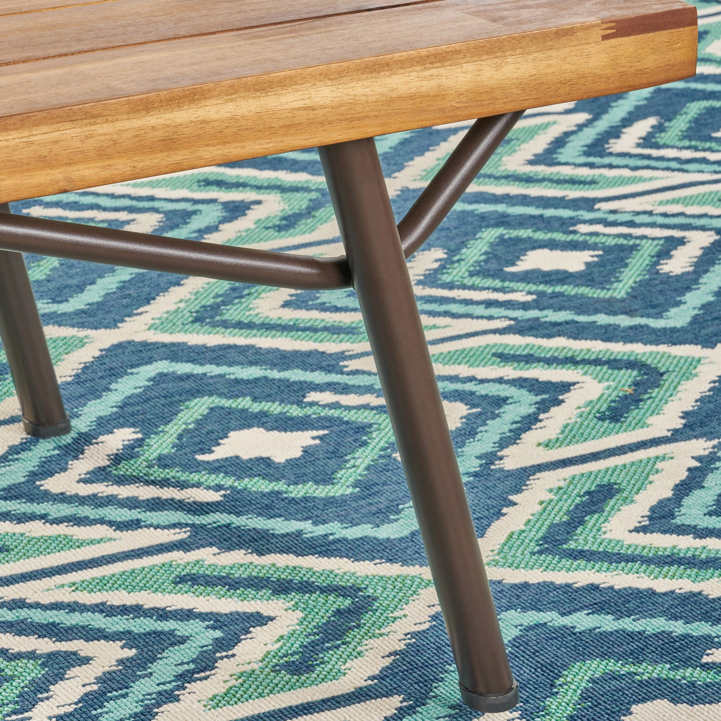 Baish Outdoor Acacia Wood Coffee Table, Teak