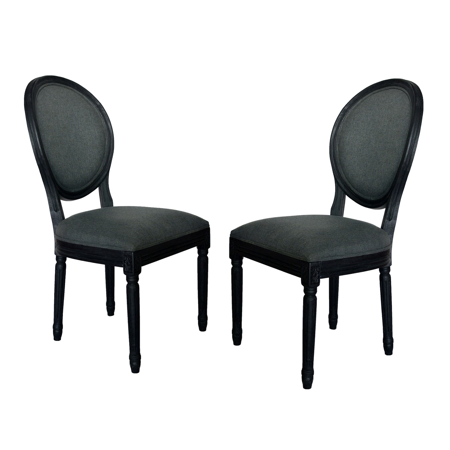 Babbs Traditional Fabric Dining Chairs