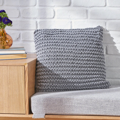 Tate Knitted Cotton Pillow