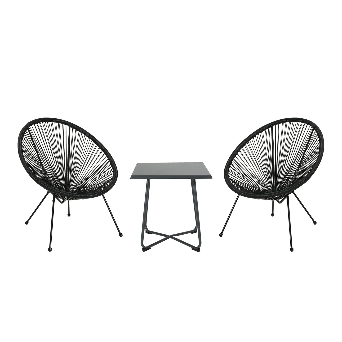 Major Outdoor Woven 3 Piece Chat Set