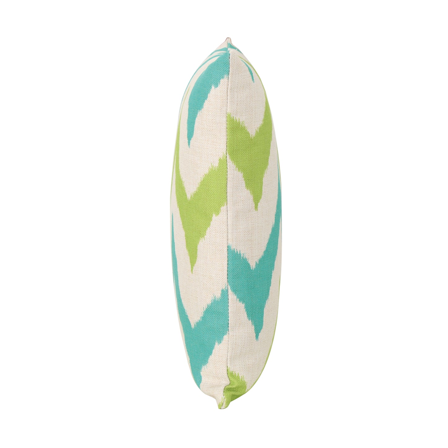 Liz Outdoor Water Resistant 18-inch Square Pillow, Teal / Green Chevron