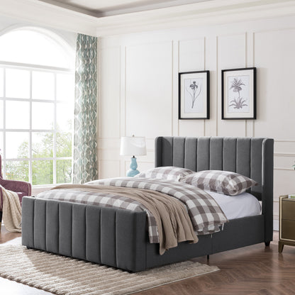 Riley Fully Upholstered Queen Size Bed Frame