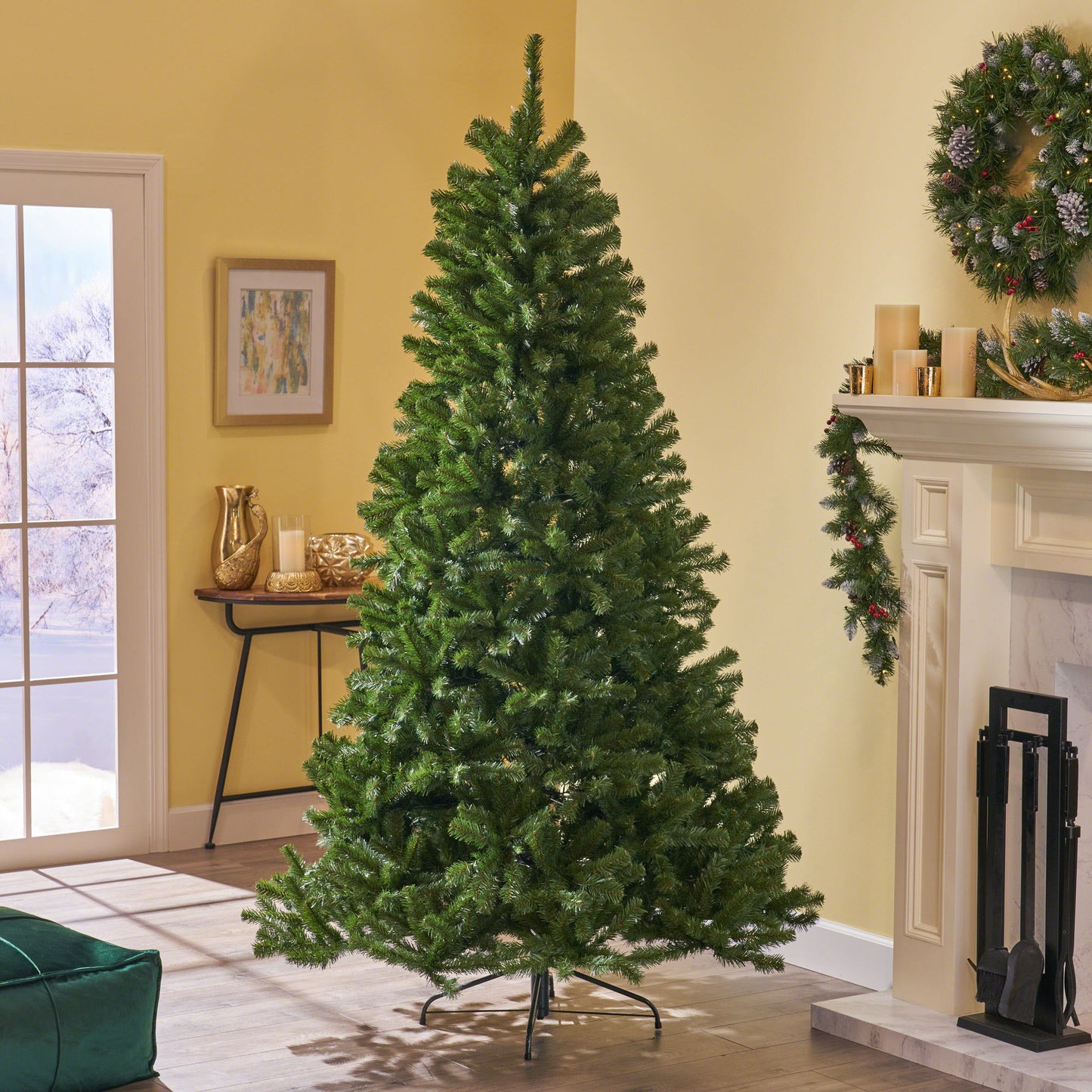 9-foot Noble Fir Hinged Artificial Christmas Tree