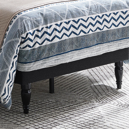 Renee Contemporary Upholstered Twin Bed Platform