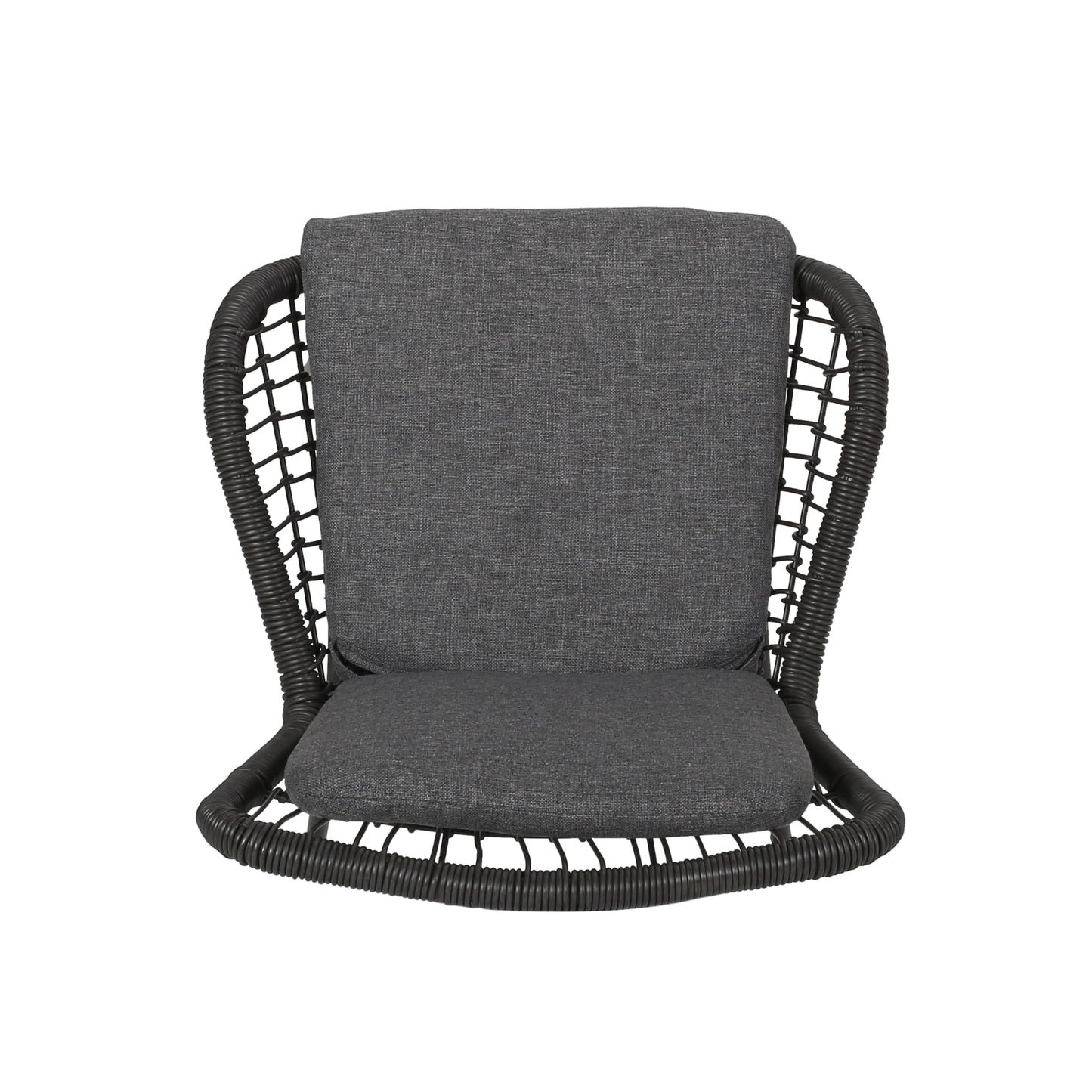 Averyrose Outdoor Wicker Club Chair with Cushions (Set of 2)