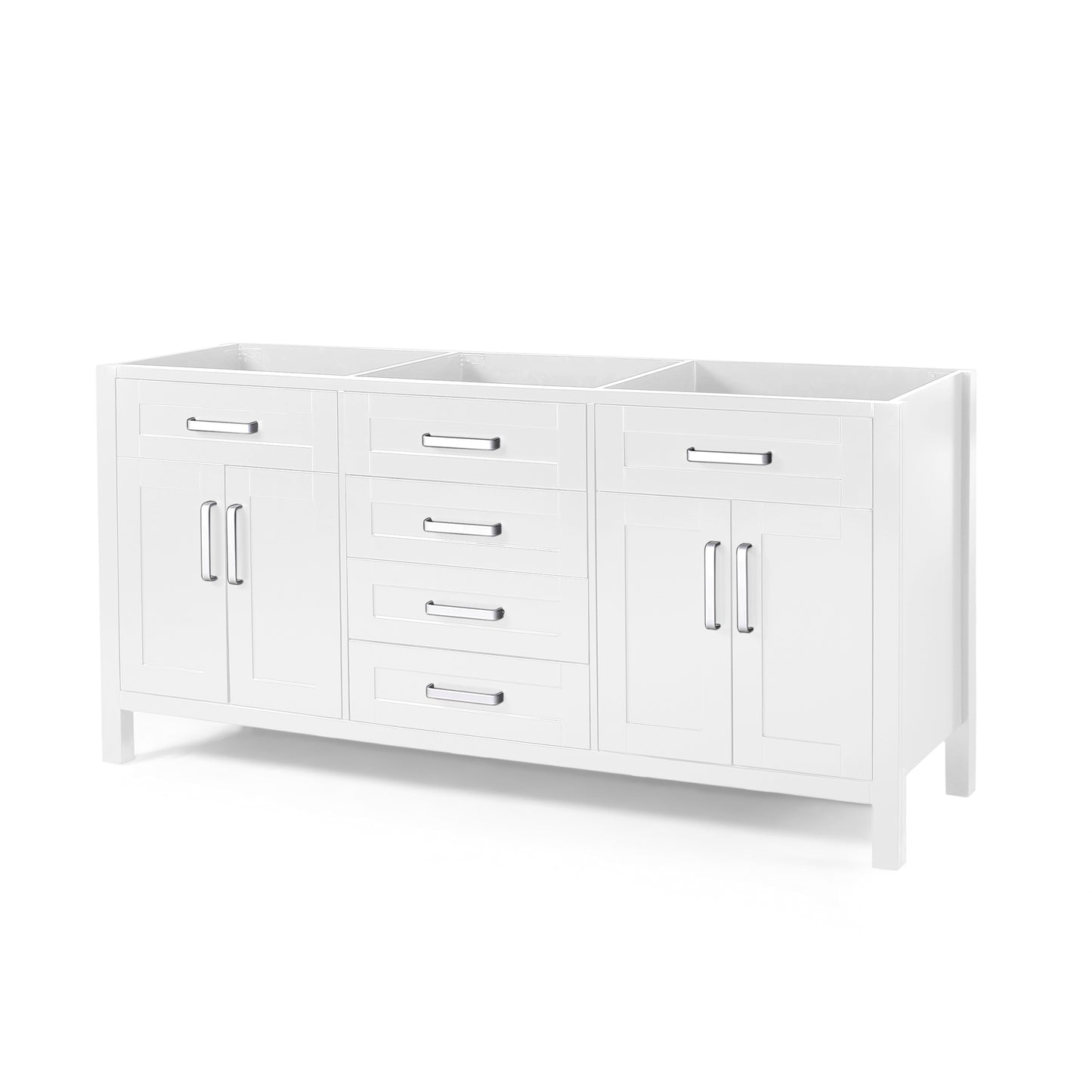 Greeley Contemporary 72" Wood Bathroom Vanity (Counter Top Not Included)