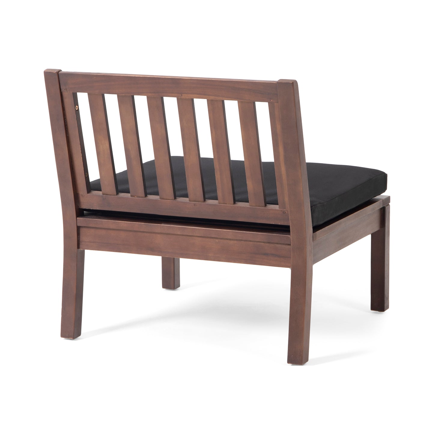 Arth Outdoor Acacia Wood Chat Set with Coffee Table
