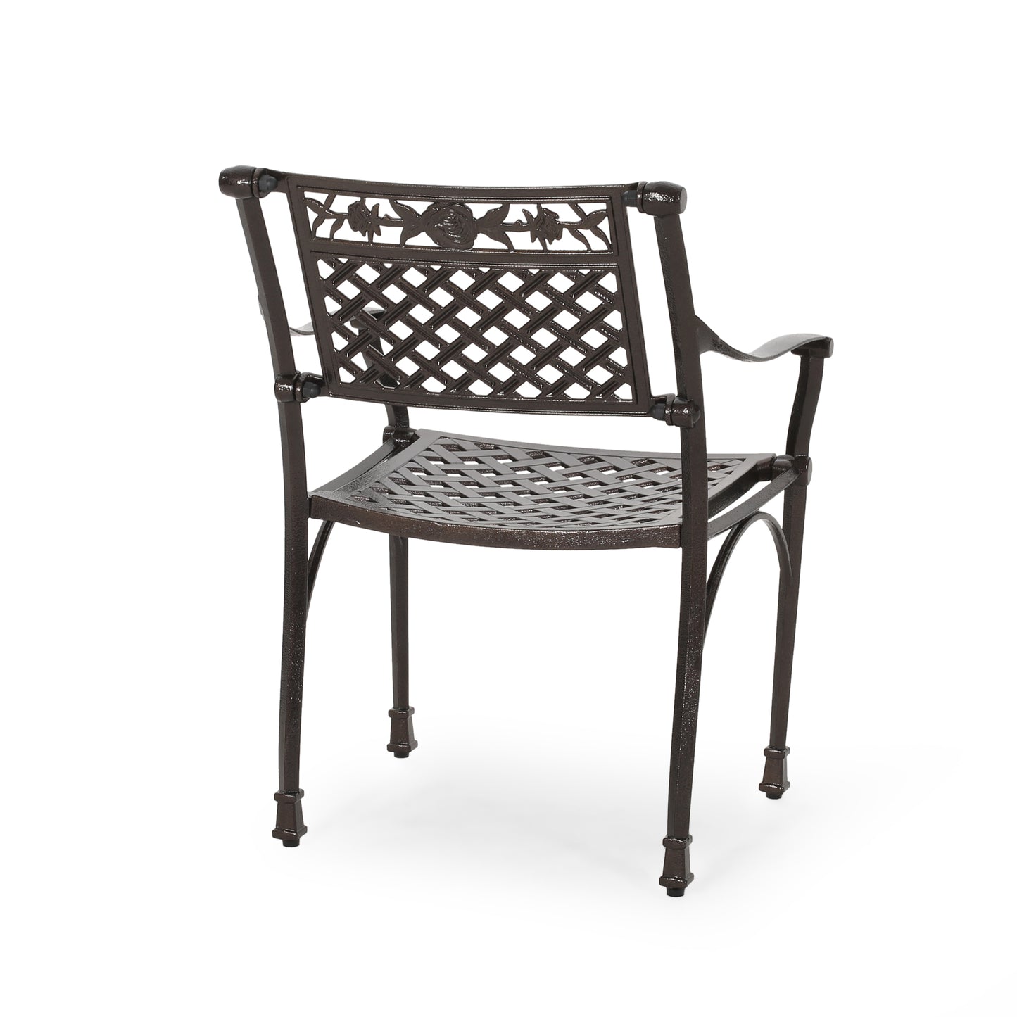 Ridgecrest Traditional Outdoor Aluminum Dining Chair (Set of 2)