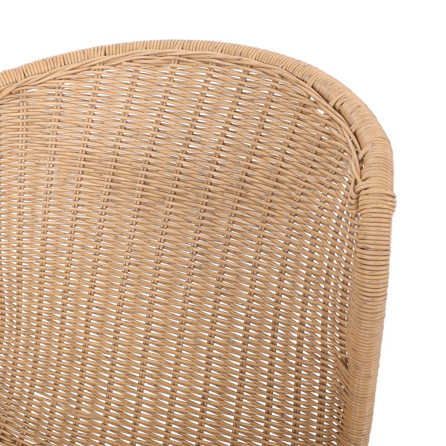 Akim Outdoor Boho Wicker Dining Chair (Set of 2)