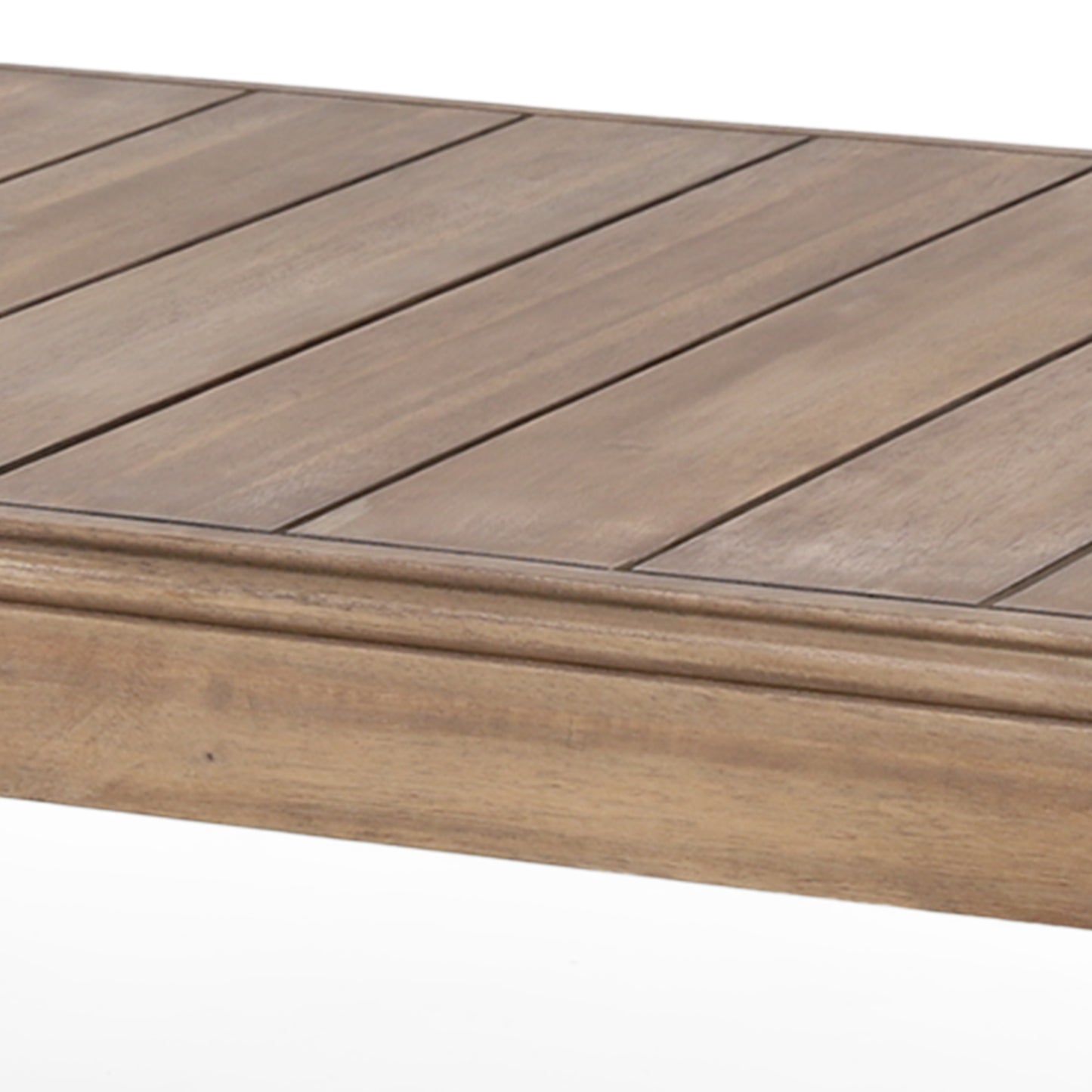 Andrae Outdoor 4 Seater Acacia Wood Chat Set with Water Resistant Cushions