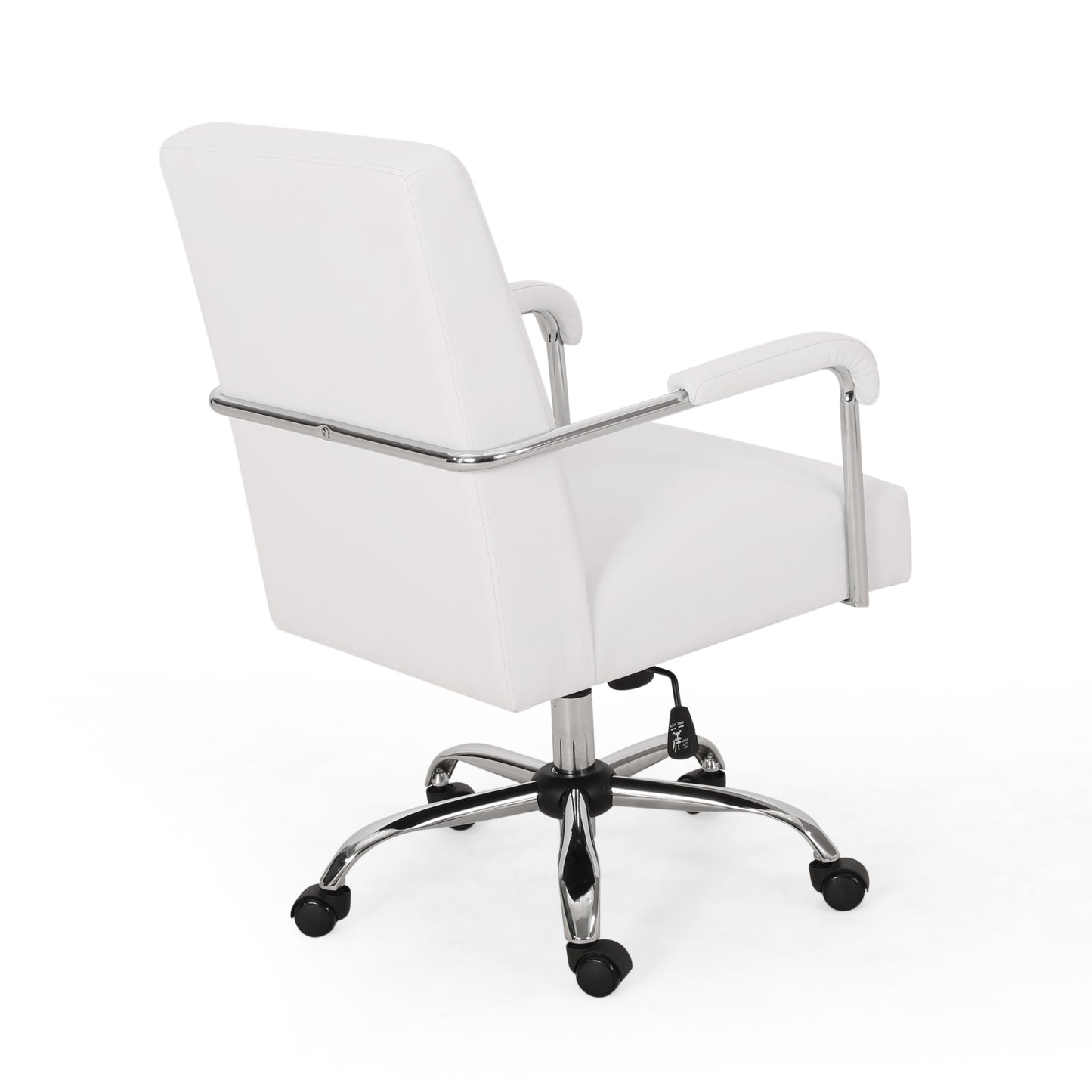 Elke Modern Channel Stitched Swivel Office Lift Chair