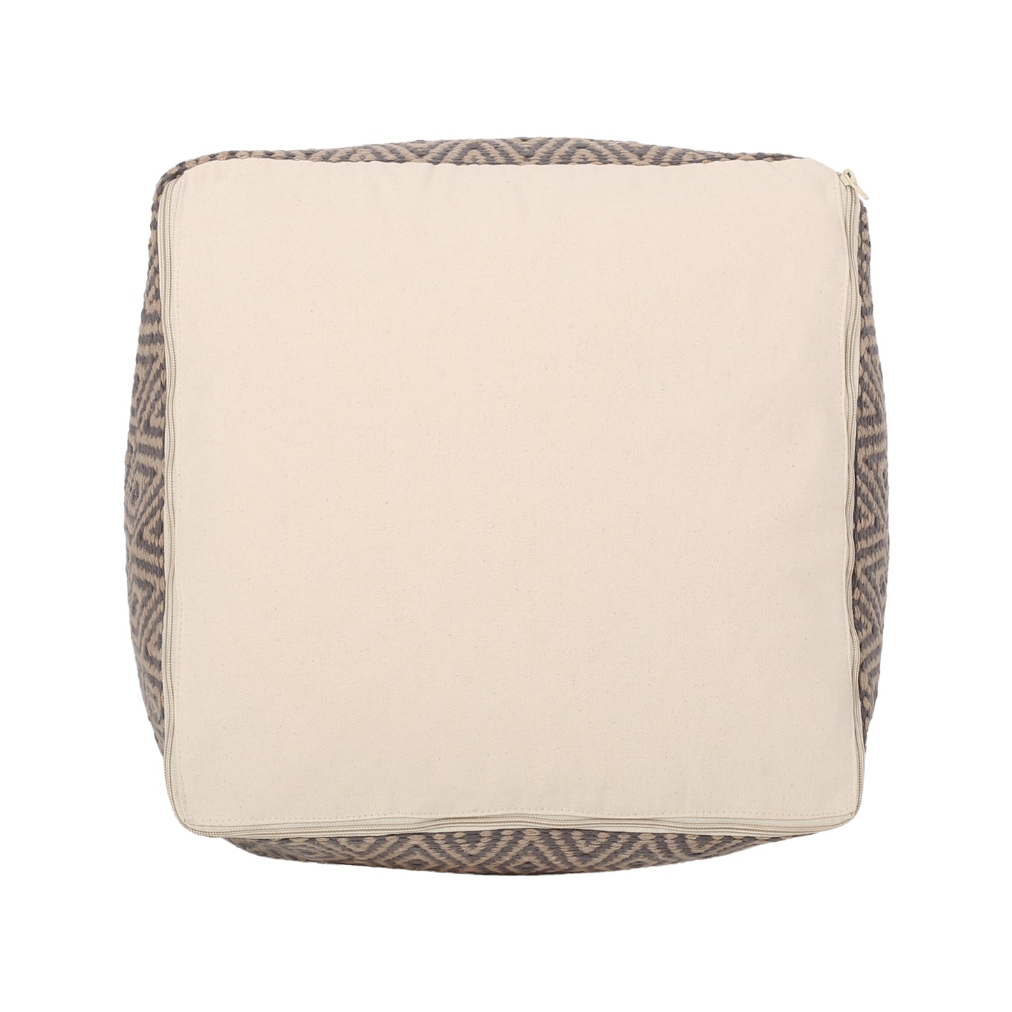 Sovereign Hand-Crafted Cotton Cube Pouf