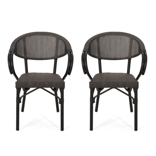 Caralee Outdoor Parisian Cafe Chair (Set of 2)