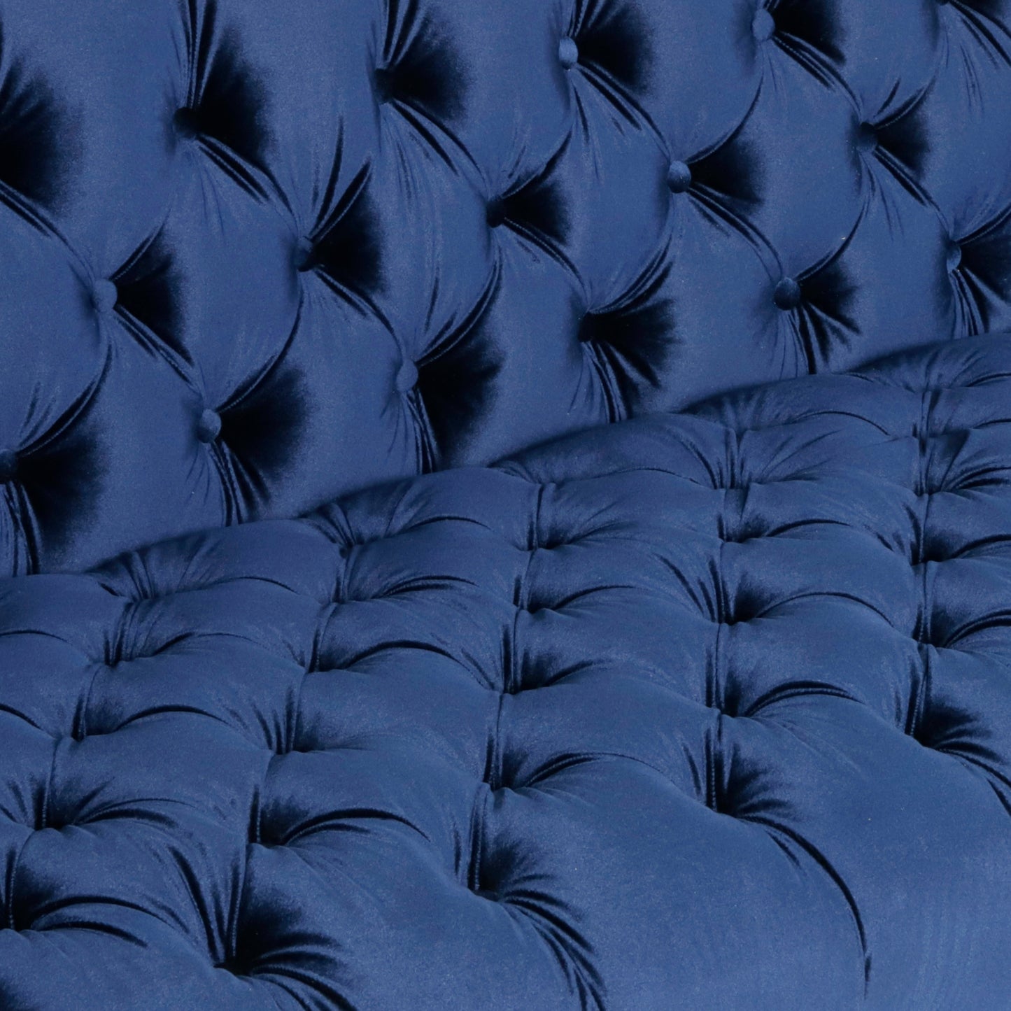 Harnoor Contemporary Tufted Velvet 3 Seater Sofa