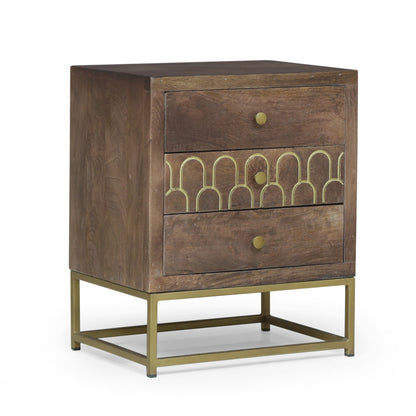 Javayah Contemporary Wooden Night Stand