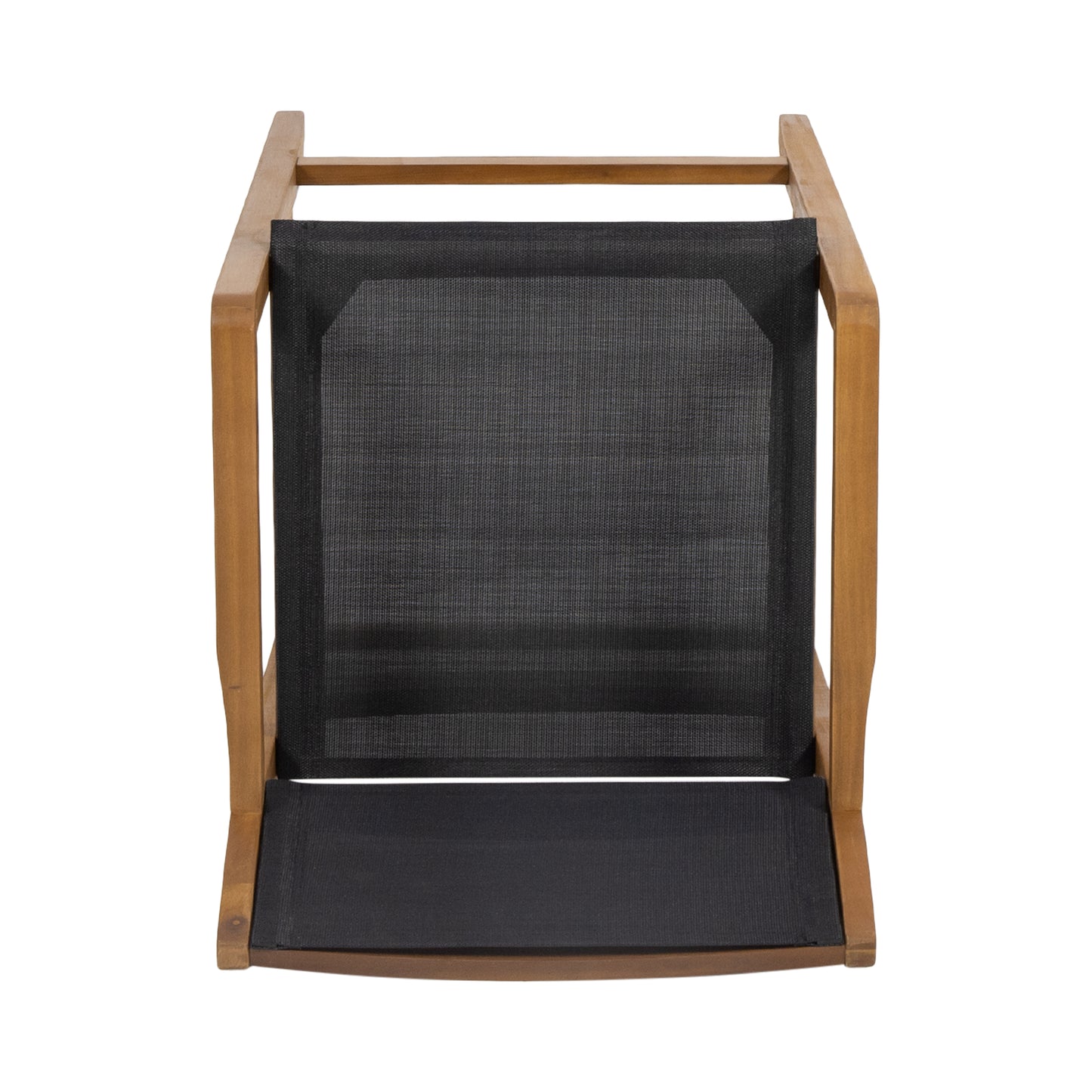 Daiquan Outdoor Acacia Wood Barstools with Outdoor Mesh (Set of 4)