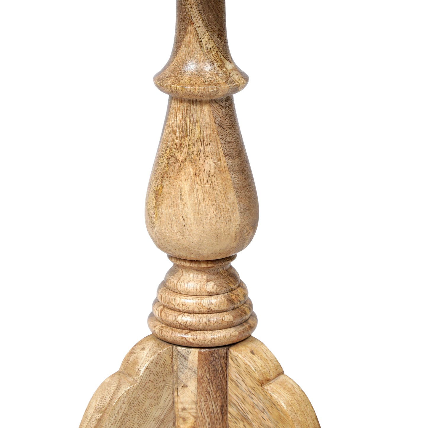 Perry Handcrafted Boho Mango Wood End Table