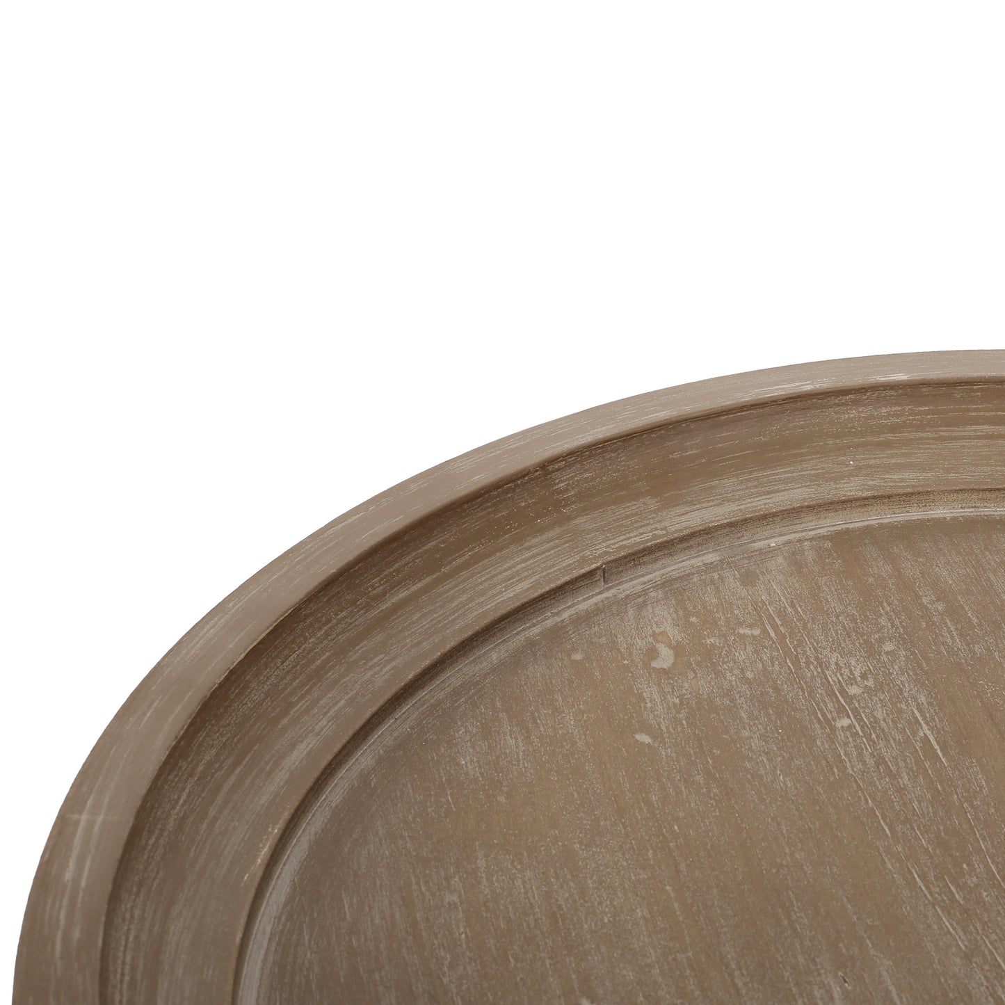 Ihana French Country Wooden Accent Table with Round Top