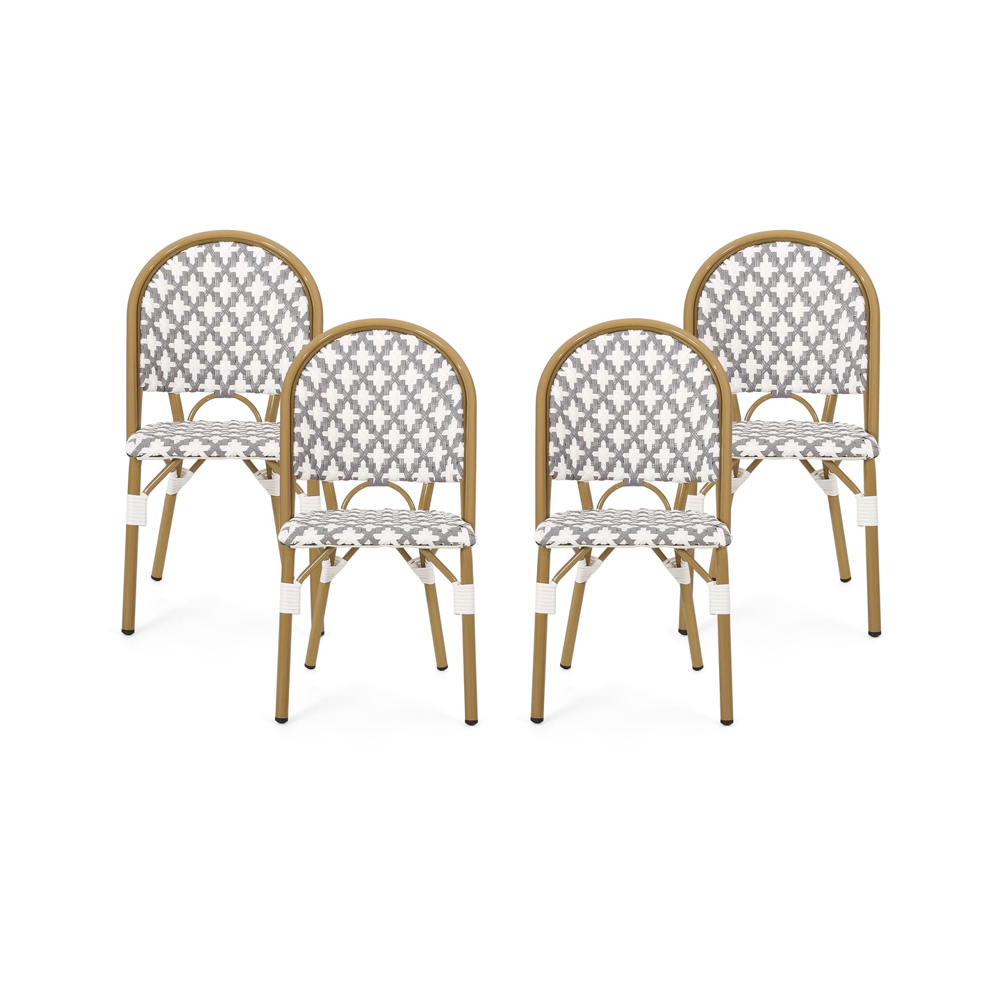 Jordy Outdoor French Bistro Chair (Set of 4)