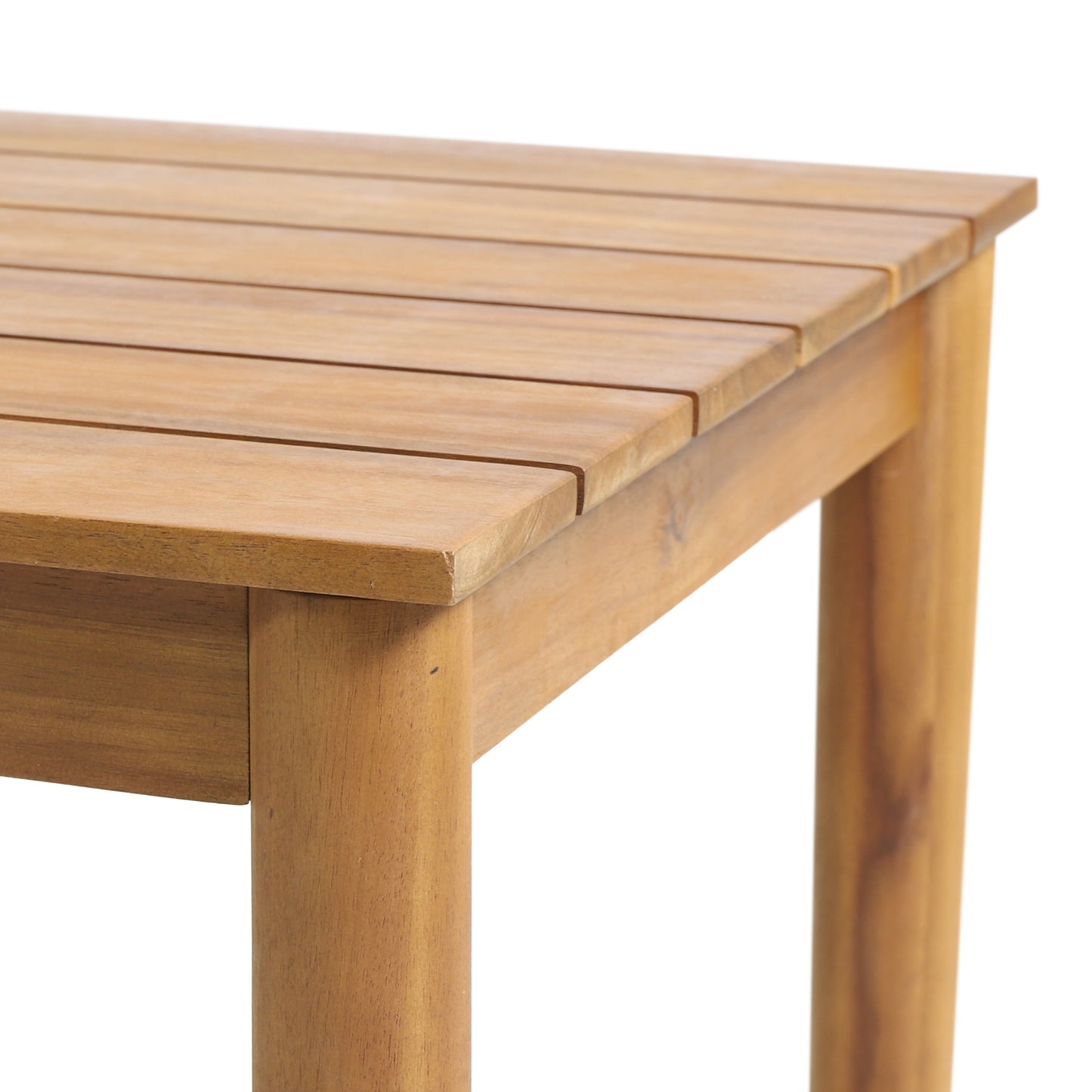Plumb Outdoor Acacia Wood Side Table