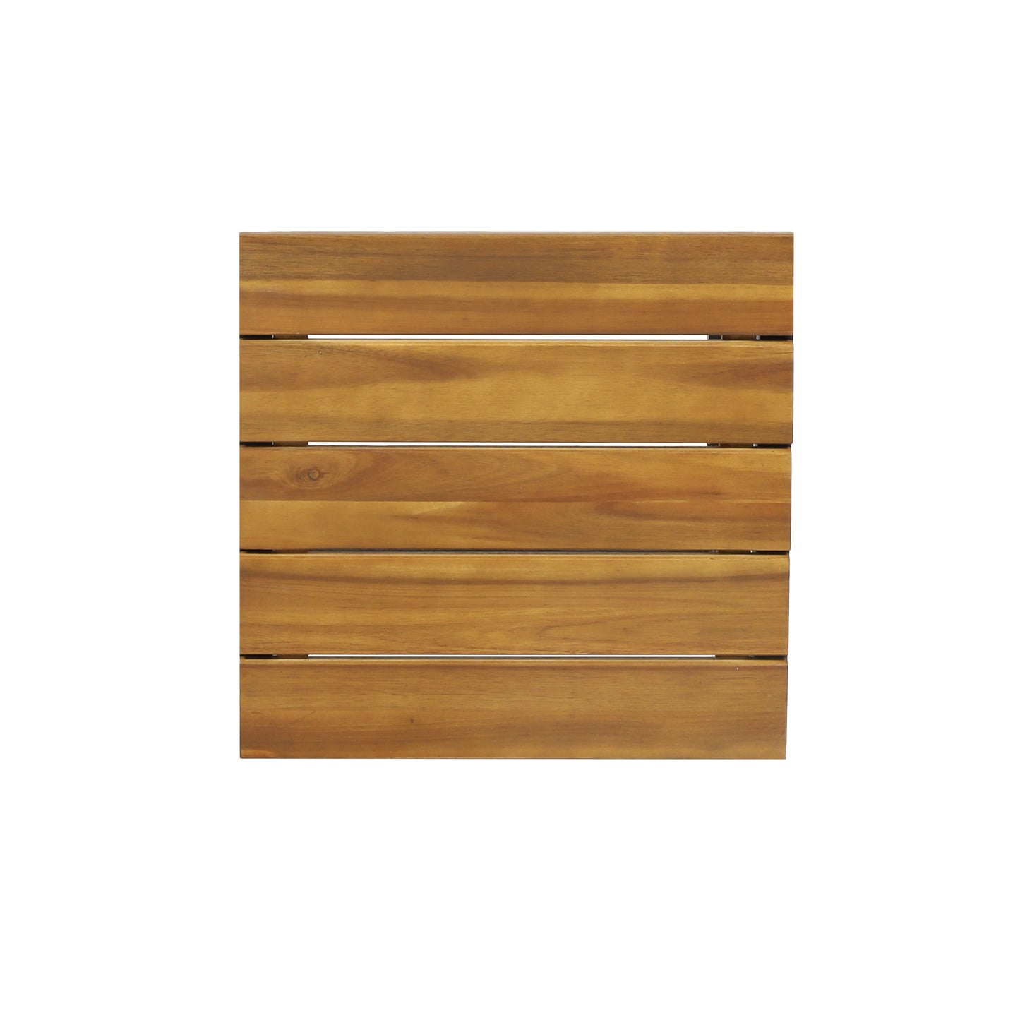 Arath Outdoor Modern Industrial Acacia Wood Bar Stools (Set of 4)