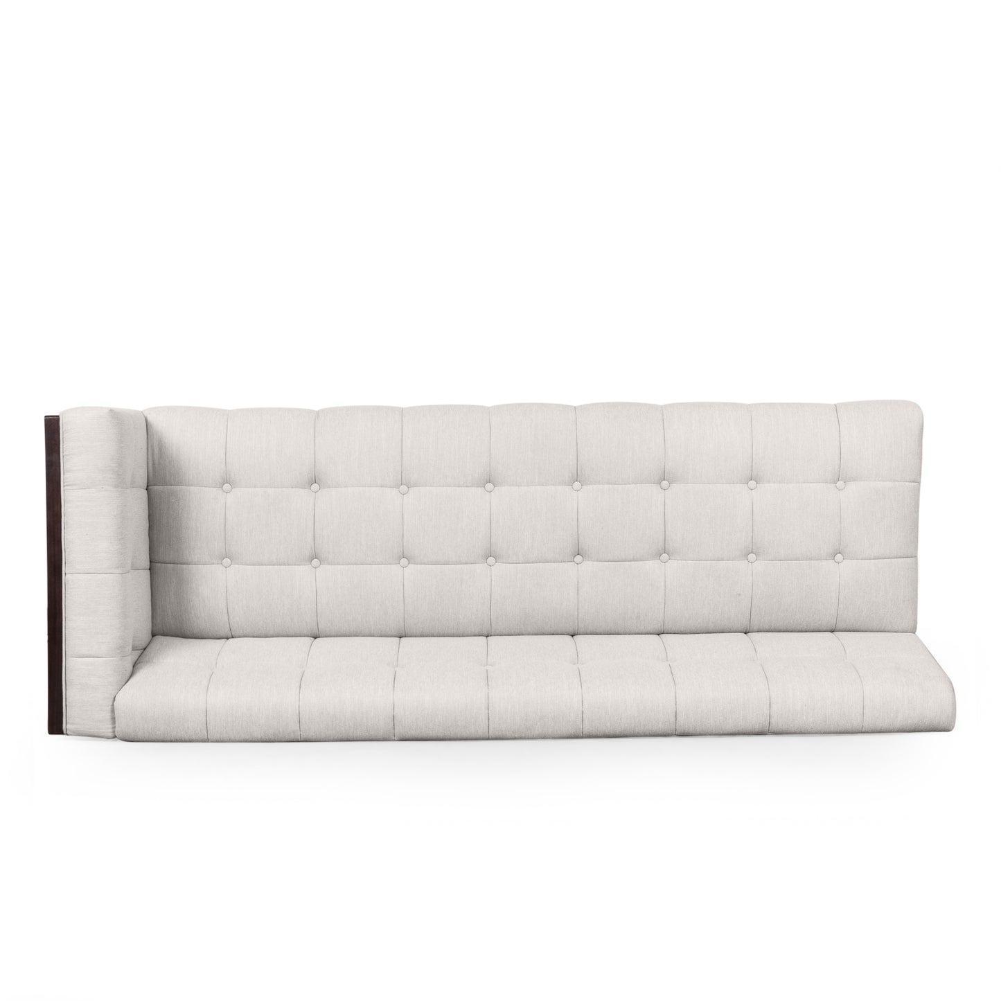 Warnock Mid-Century Modern Fabric Tufted Sectional Sofa Set