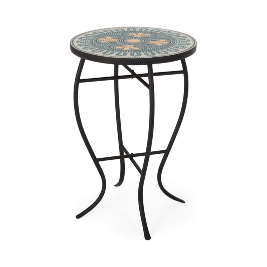 Jaki Outdoor Side Table with Tile Top