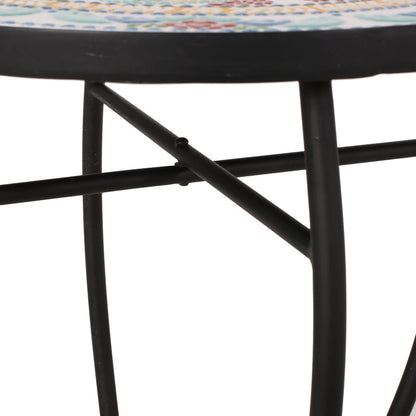 Frimy Outdoor Side Table with Tile Top