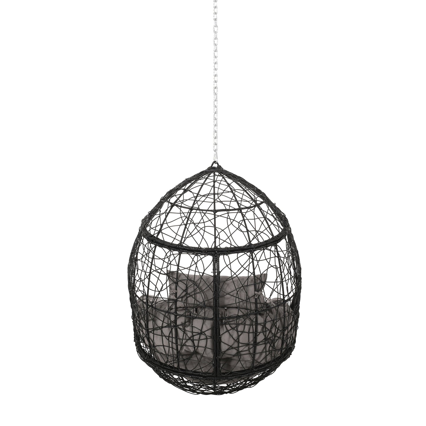 Alannah Outdoor and Indoor Wicker Hanging Chair with 8 Foot Chain (NO STAND)