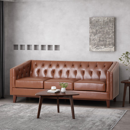 Colstrip Contemporary Upholstered 3 Seater Sofa