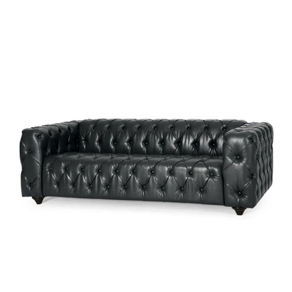 Marengo Contemporary Velvet Tufted 3 Seater Sofa