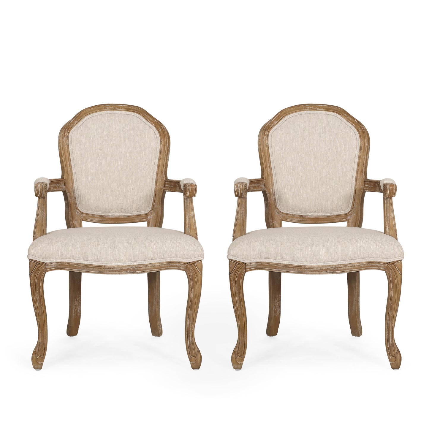 Fairgreens Traditional Upholstered Dining Chairs, Set of 2