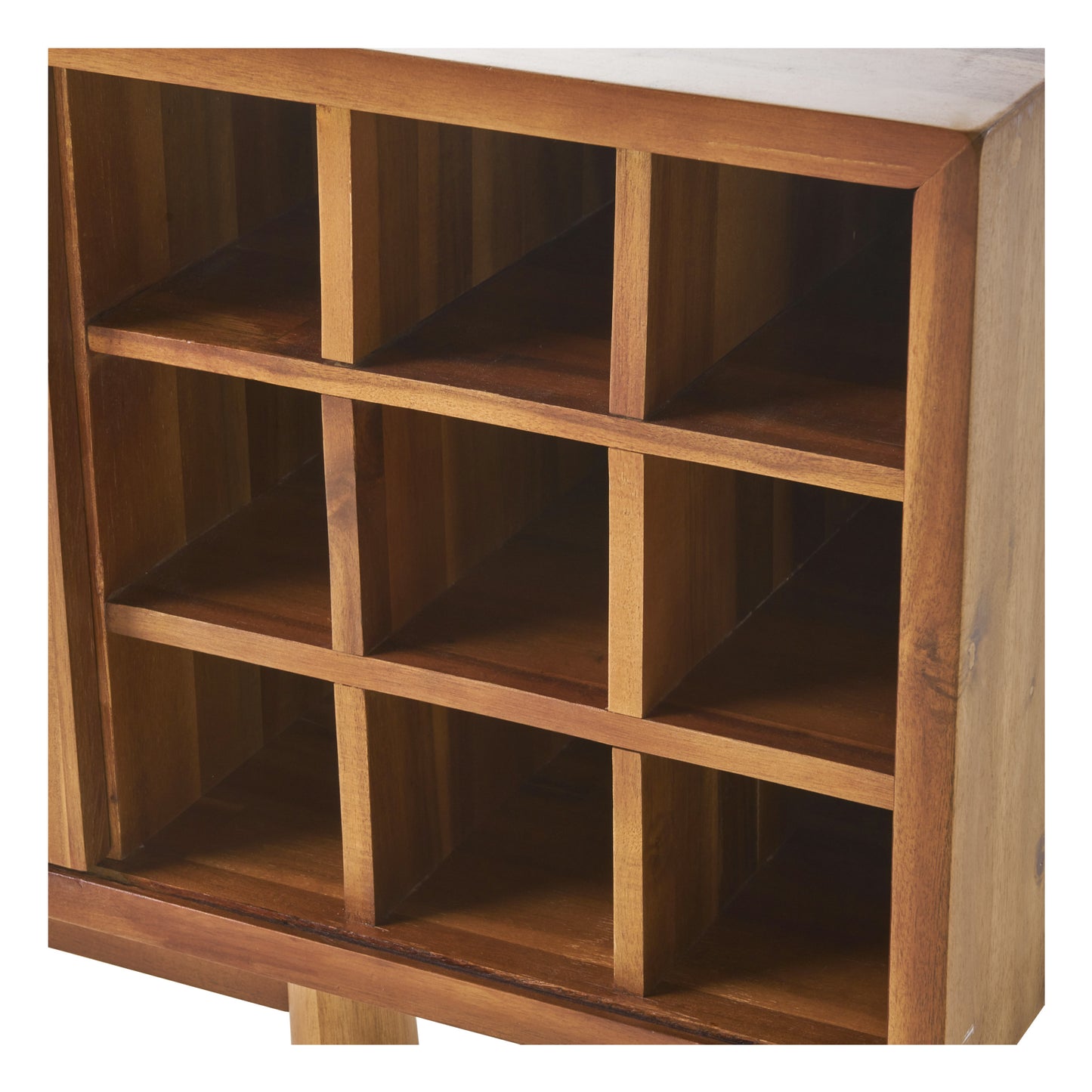Edye Mid Century Modern Wine Rack Bar Cabinet