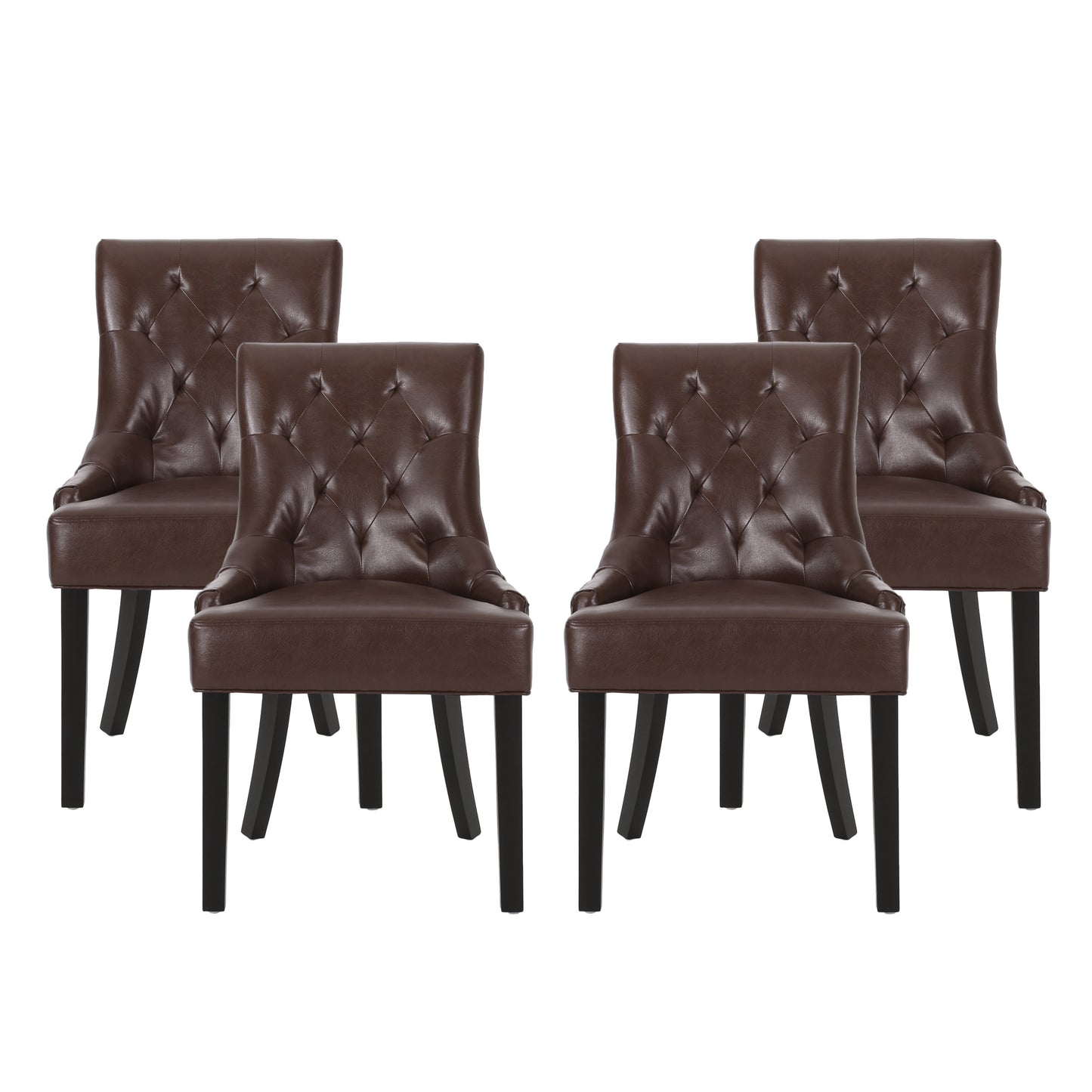 Maggie Contemporary Tufted Dining Chairs, Set of 4