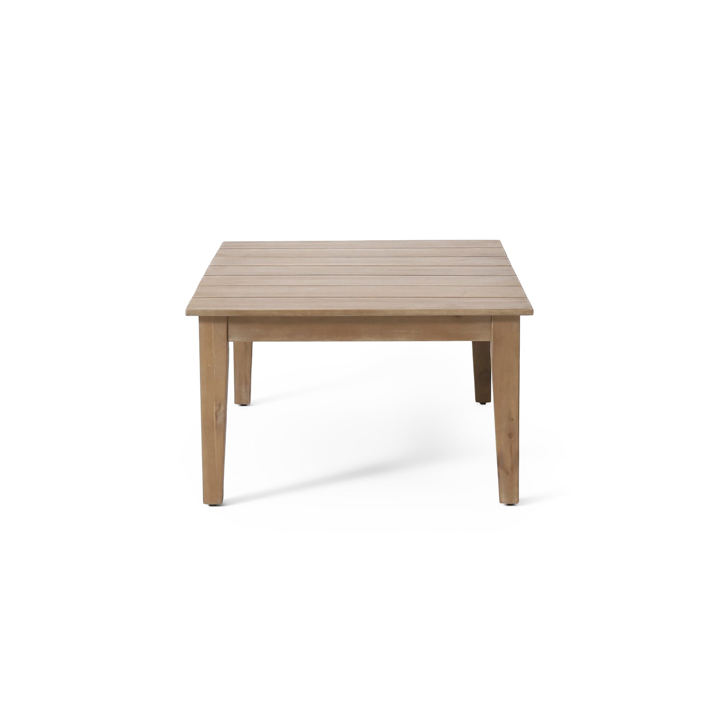 Elmcrest Outdoor Acacia Wood Coffee Table, Light Brown