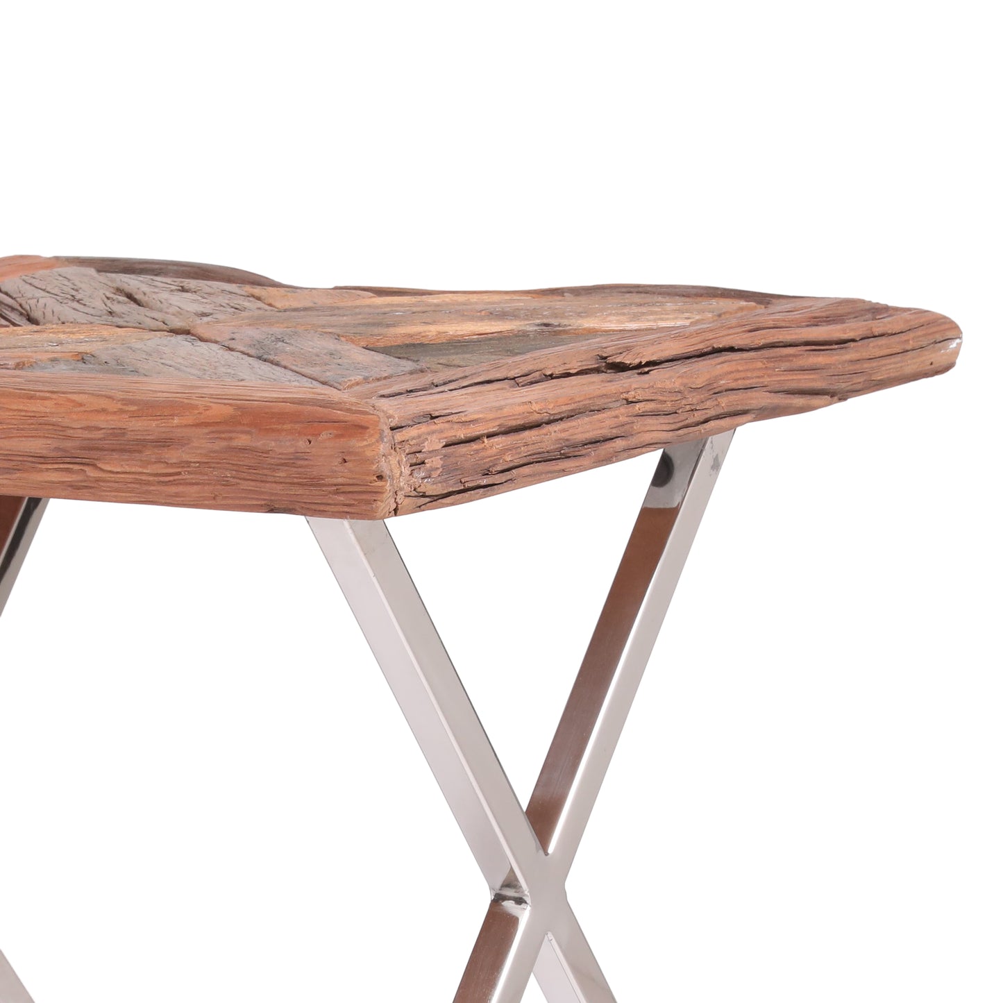 Pulaski Handcrafted Boho Wooden End Table