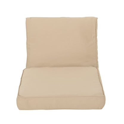 Atiyah Outdoor Water Resistant Fabric Club Chair Cushions with Piping