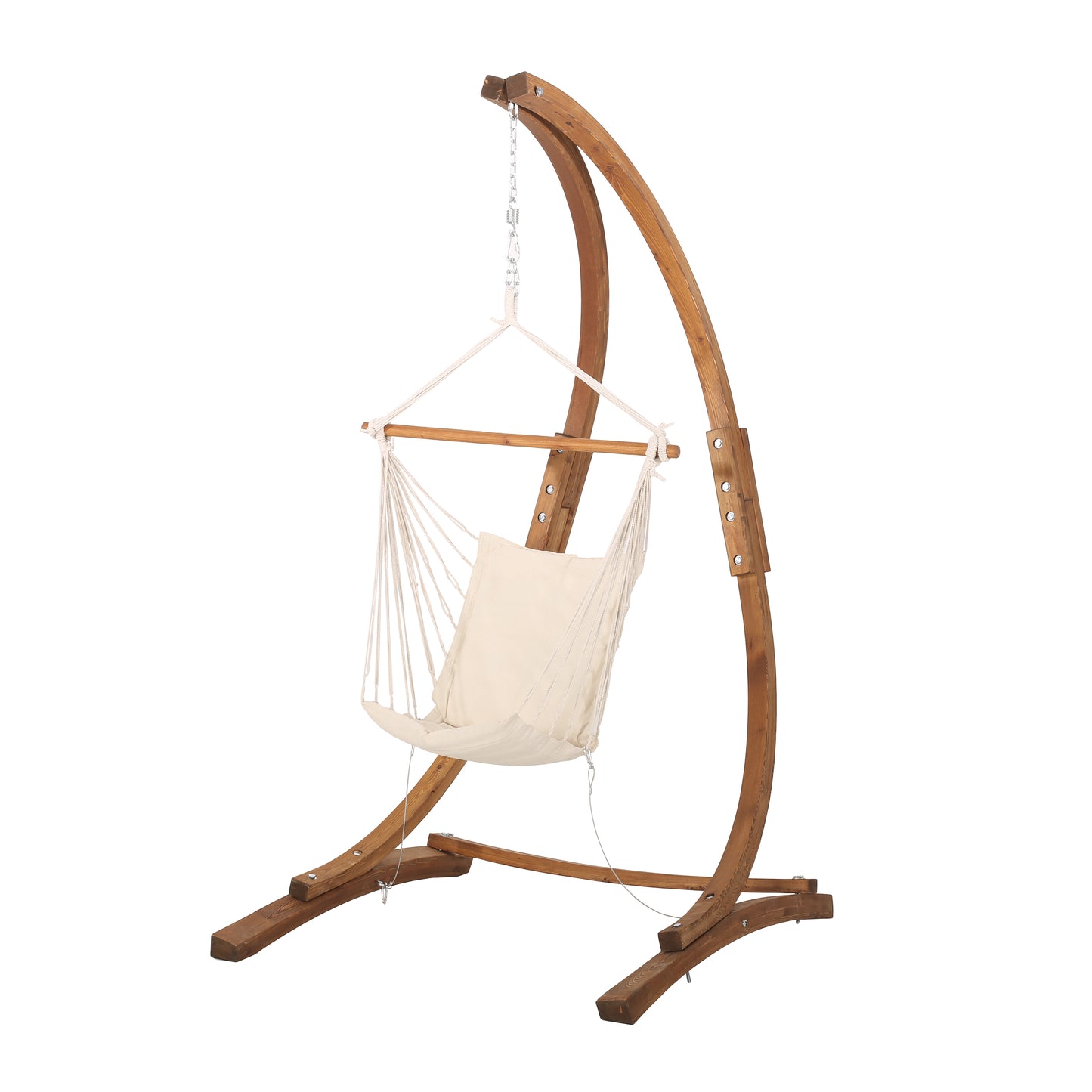 Gina Outdoor Fabric Swing Hammock Chair with Stand