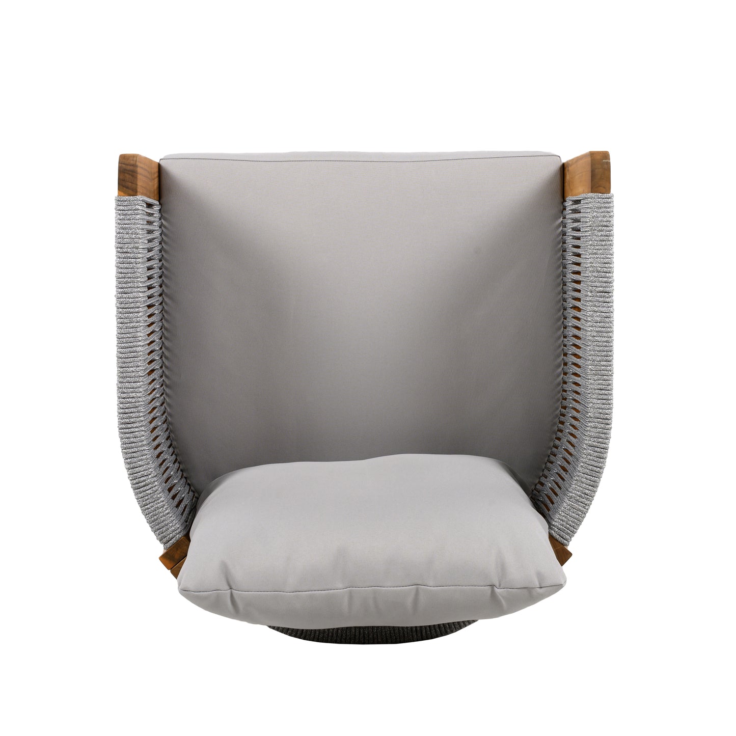 Sylvia Outdoor Dining Set with Acacia Wood Table and 6 Chairs,Waterproof Cushions