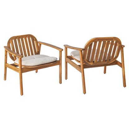 Mejanar Club Chair With Cushion, Set of 2