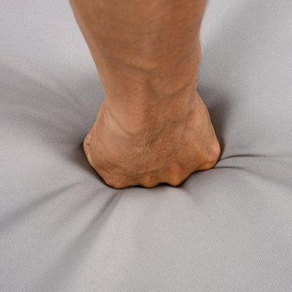 Demorivor Outdoor Dining Chairs Set of 2, Teak Color Acacia Wood Frame,Waterproof Cushion