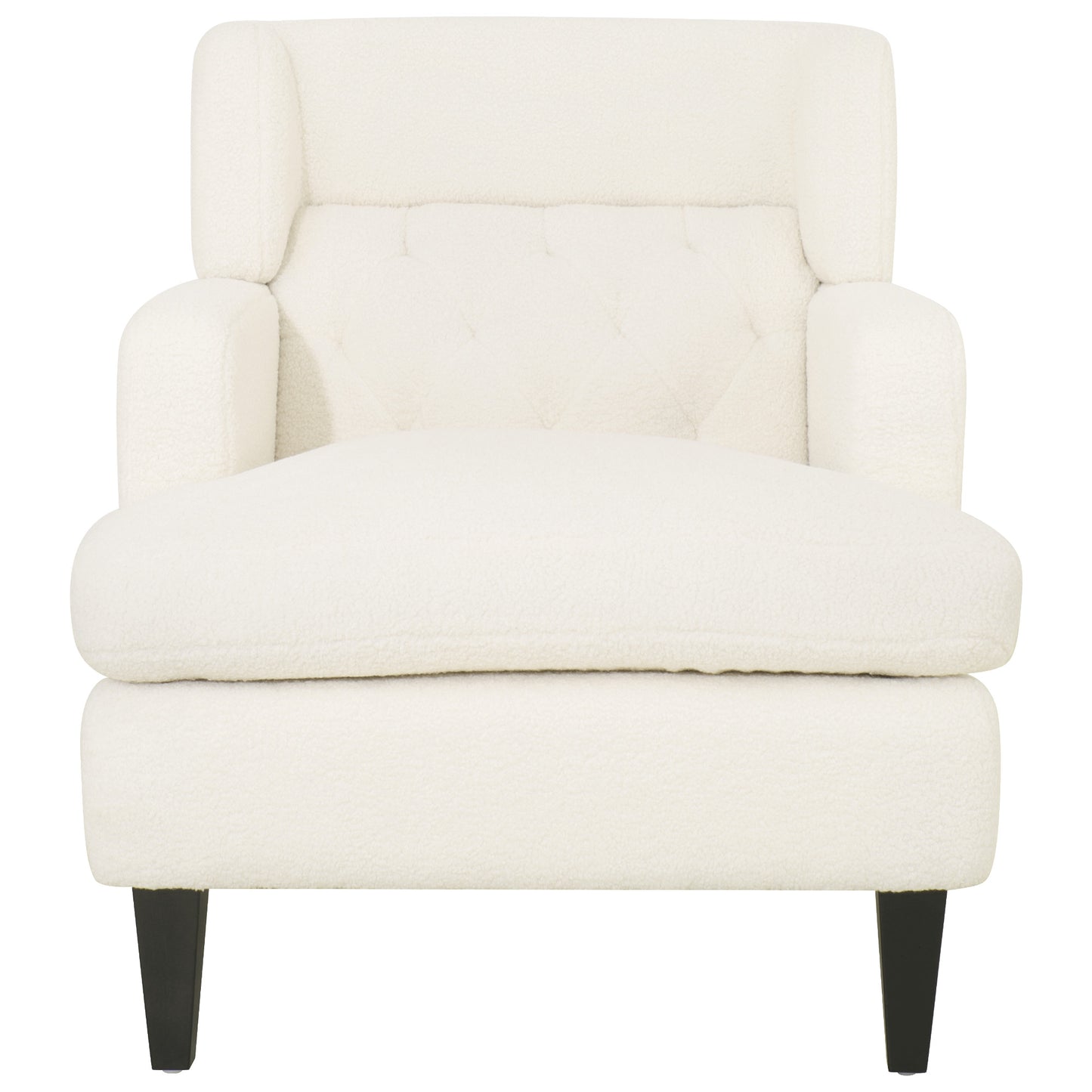 Dorelle Upholstered Accent Chair Tufted Armchair for Living Room and Bedroom