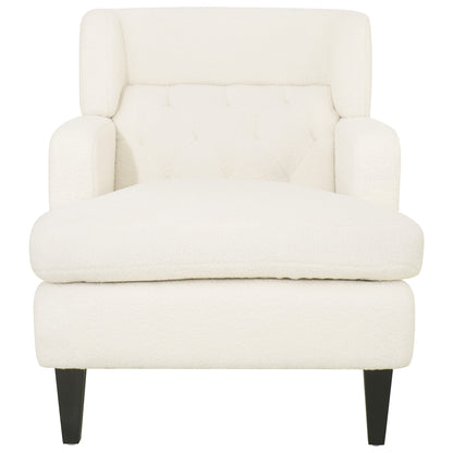 Dorelle Upholstered Accent Chair Tufted Armchair for Living Room and Bedroom