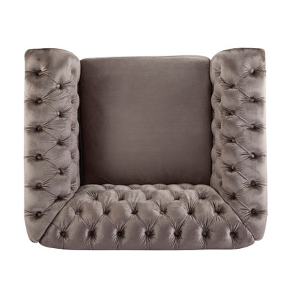 Galilea Chesterfield Velvet Club Chair