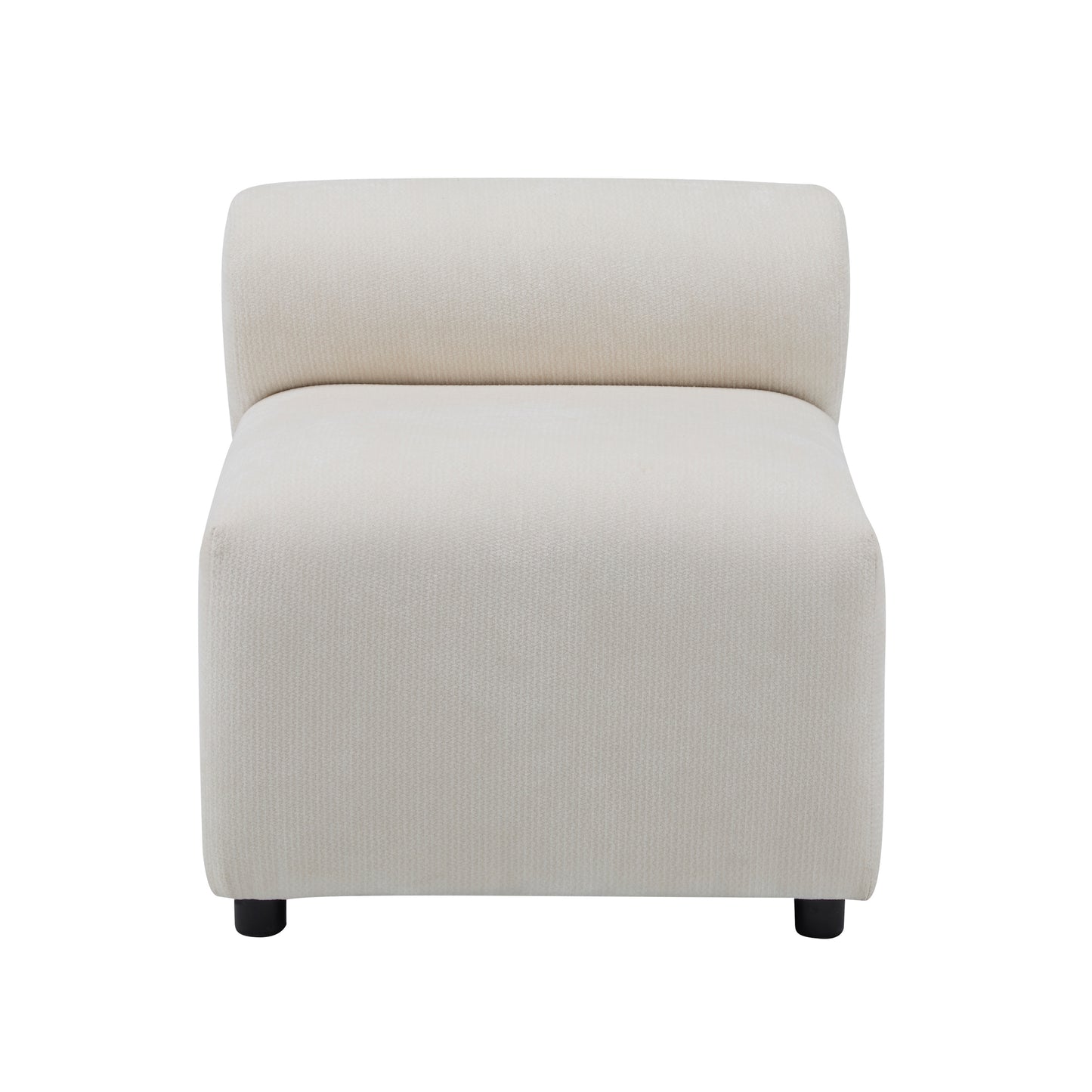 Evelyn Modular Sectional – 6-Piece Set,4 Armless Chairs + 2 Corner Chair